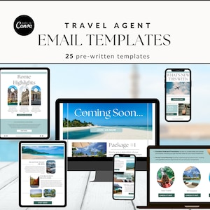 Travel agent email templates newsletter templates travel advisor small business travel marketing email marketing travel business prewritten