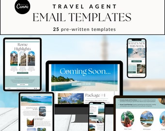 Travel agent email templates newsletter templates travel advisor small business travel marketing email marketing travel business prewritten