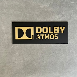 ドルビーアトモス 他シアターサインパネル 4枚セット ドルビーアトモスのステッカーやシアターサインパネルを