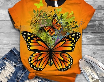 Butterflies shirt custom shirt T-shirt 2023 shirts