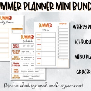 Summer Planner Mini Bundle