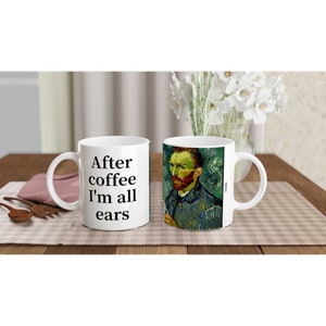 Idée cadeau tasse à café rigolote look Vincent Van Gogh