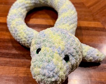 Crochet amigurumi large plush snake