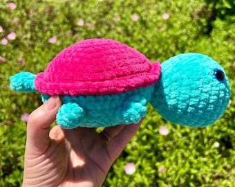 No-Sew Crochet Turtle Pattern | Amigurumi Stuffed Animal Toy (PDF Download)