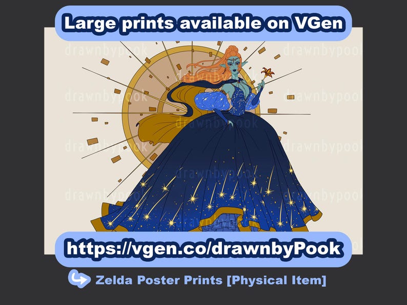 Midna Holographic Vinyl Sticker - Starry Night Sky Ballgown | the ...