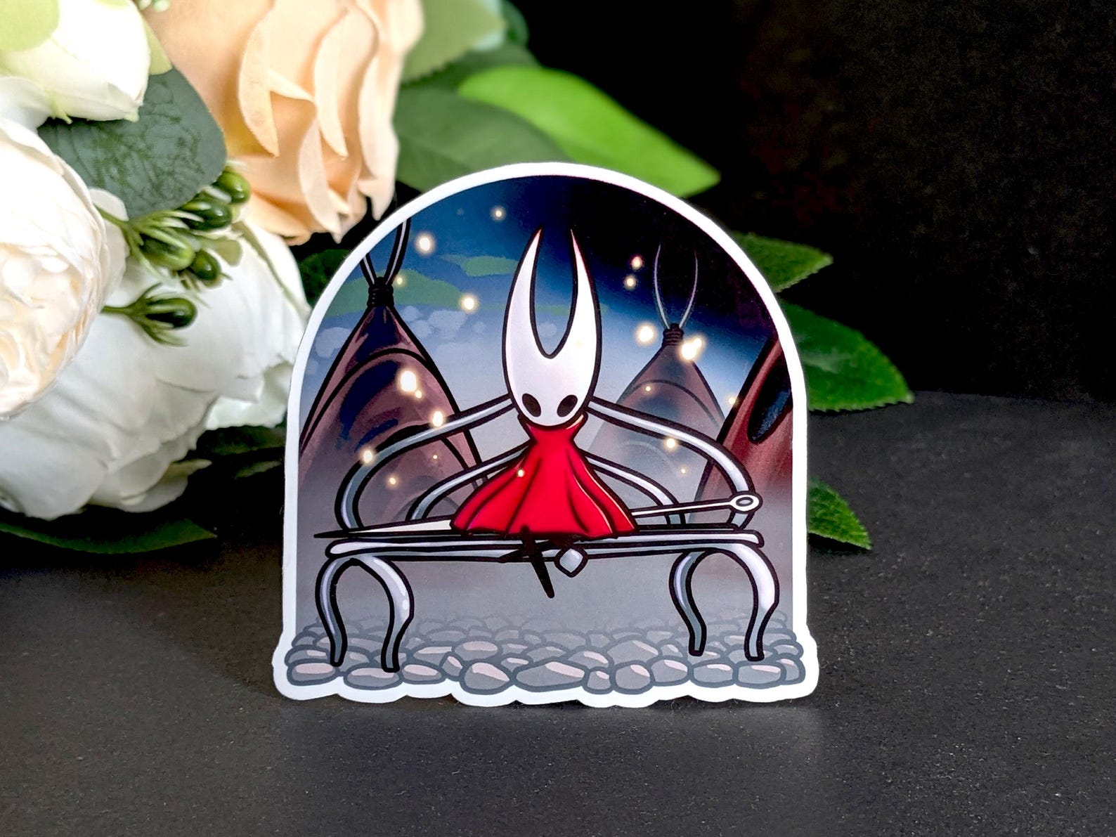 Silksong Bone Bottom Bench Vinyl Sticker | Indie Game Large Water ...