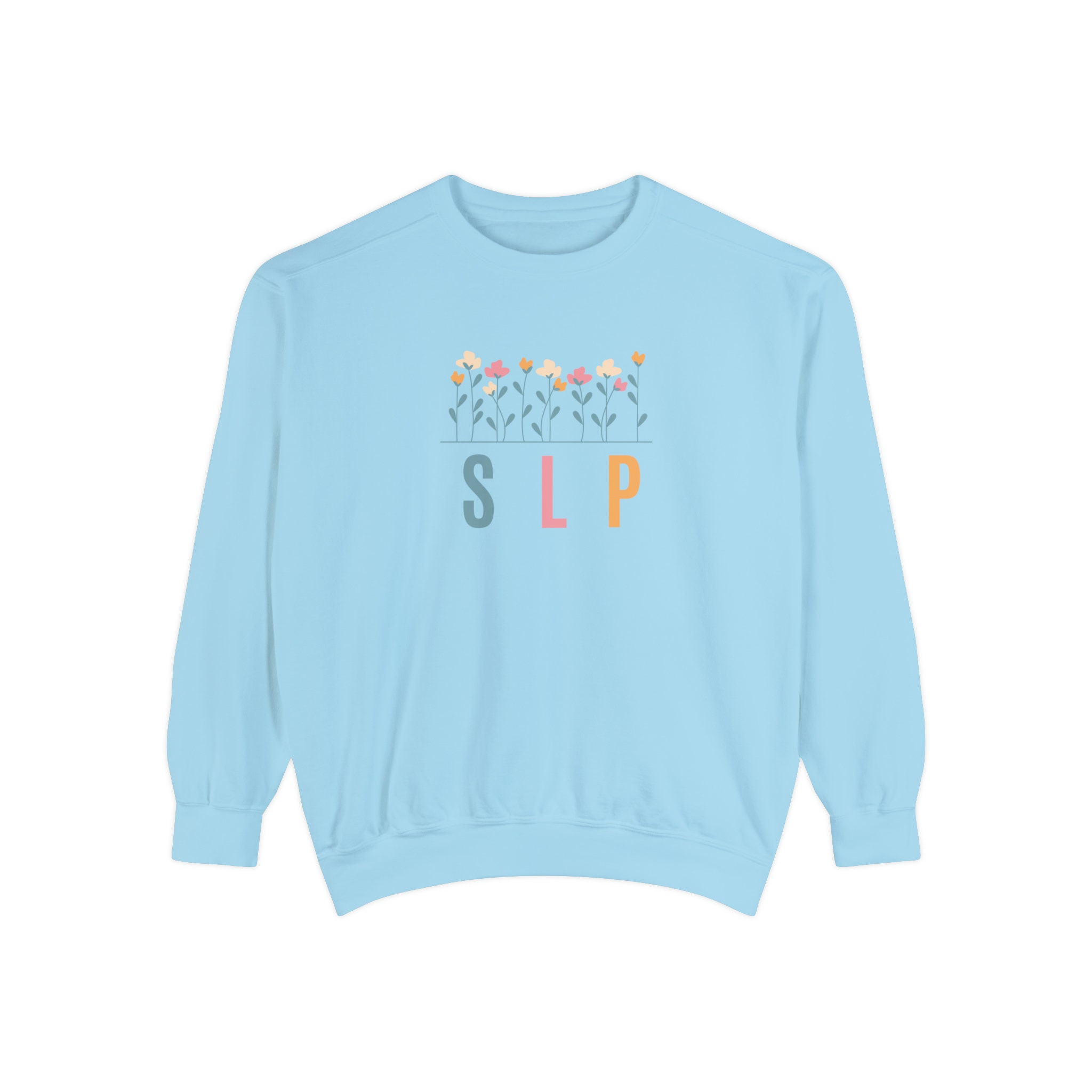 hare SLP Speech Language Pathologist Garment-dyed Sweatshirt - Etsy