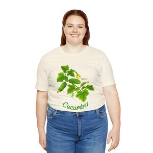 T-shirt plante de concombre | T-shirt en jersey unisexe classique | Cadeau de jardin