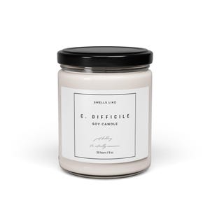 Smells Like C. Diff Scented Soy Candle, 9oz - Actually Cinnamon
