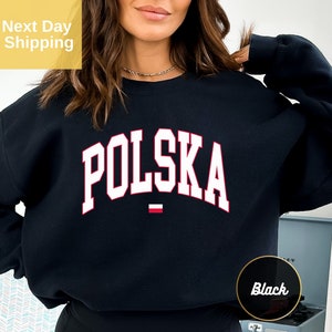 Polska Sweatshirt, Poland Sweatshirt, Poland Flag, Gift For Polish American, Poland Sweatshirt, Polish Crewneck, Babcia Gift, Warszawa