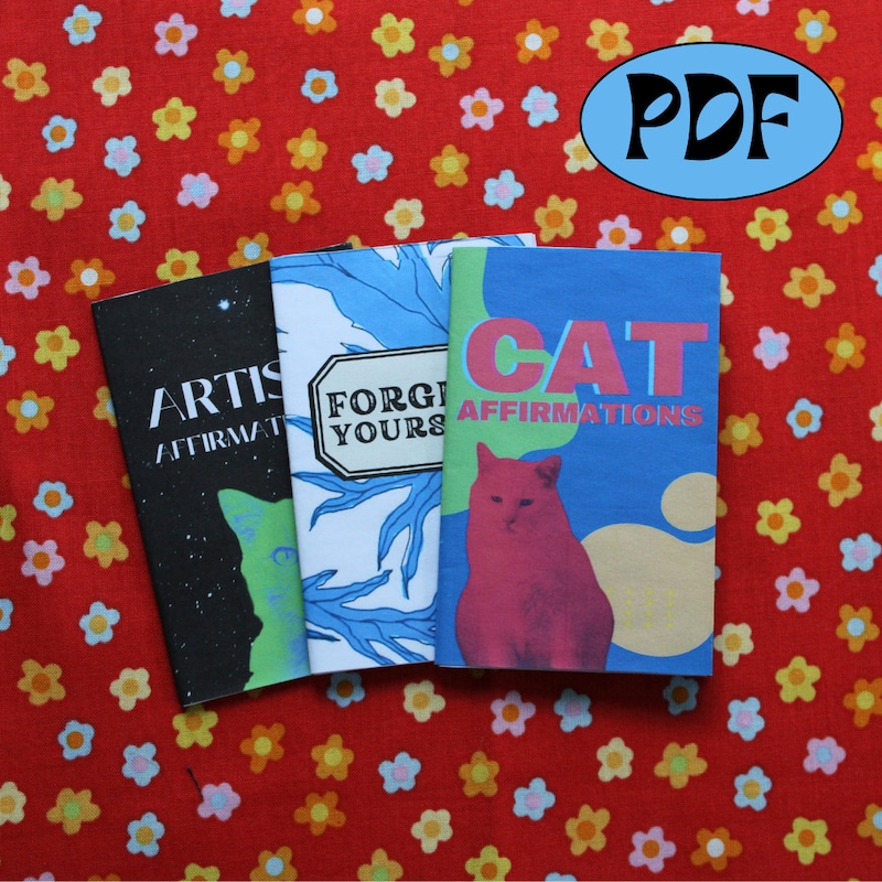 Printable Mini Zines Etsy Printable Mini Zines Etsy