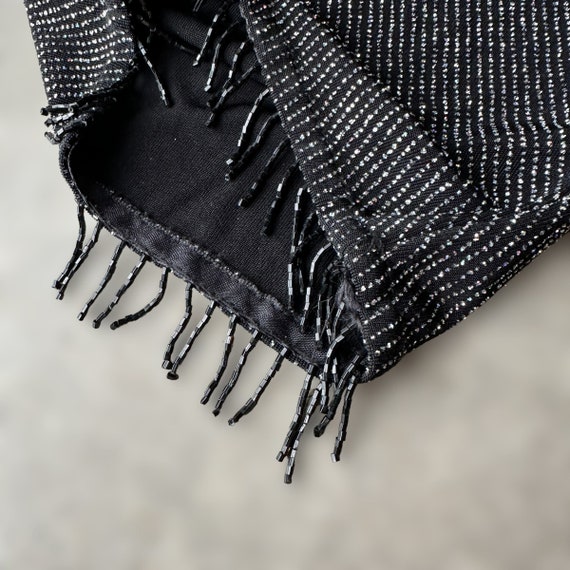 VTG black sparkle pants with elastic waist - image 5