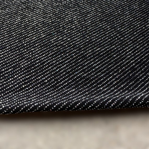 VTG black sparkle pants with elastic waist - image 3
