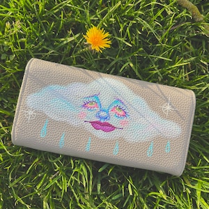 Dreaming of You- Handbemalte Geldbörse/Clutch