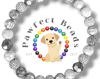CUSTOM Design Beaded Dog/Cat Necklace/O-Ring Collar/Martingale Collar | 20mm Bubble Gum Acrylic Beads