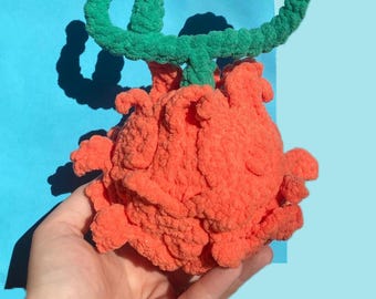 Flame flame devil fruit Ace mero mero no mi one piece amigurumi crochet plush
