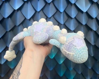Starry baby Nessie monster crochet plush amigurumi