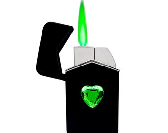 Encendedor de antorcha de butano recargable Green Heart