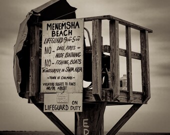 Menemsha Rettungsschwimmerstand Fotografie Martha's Vineyard