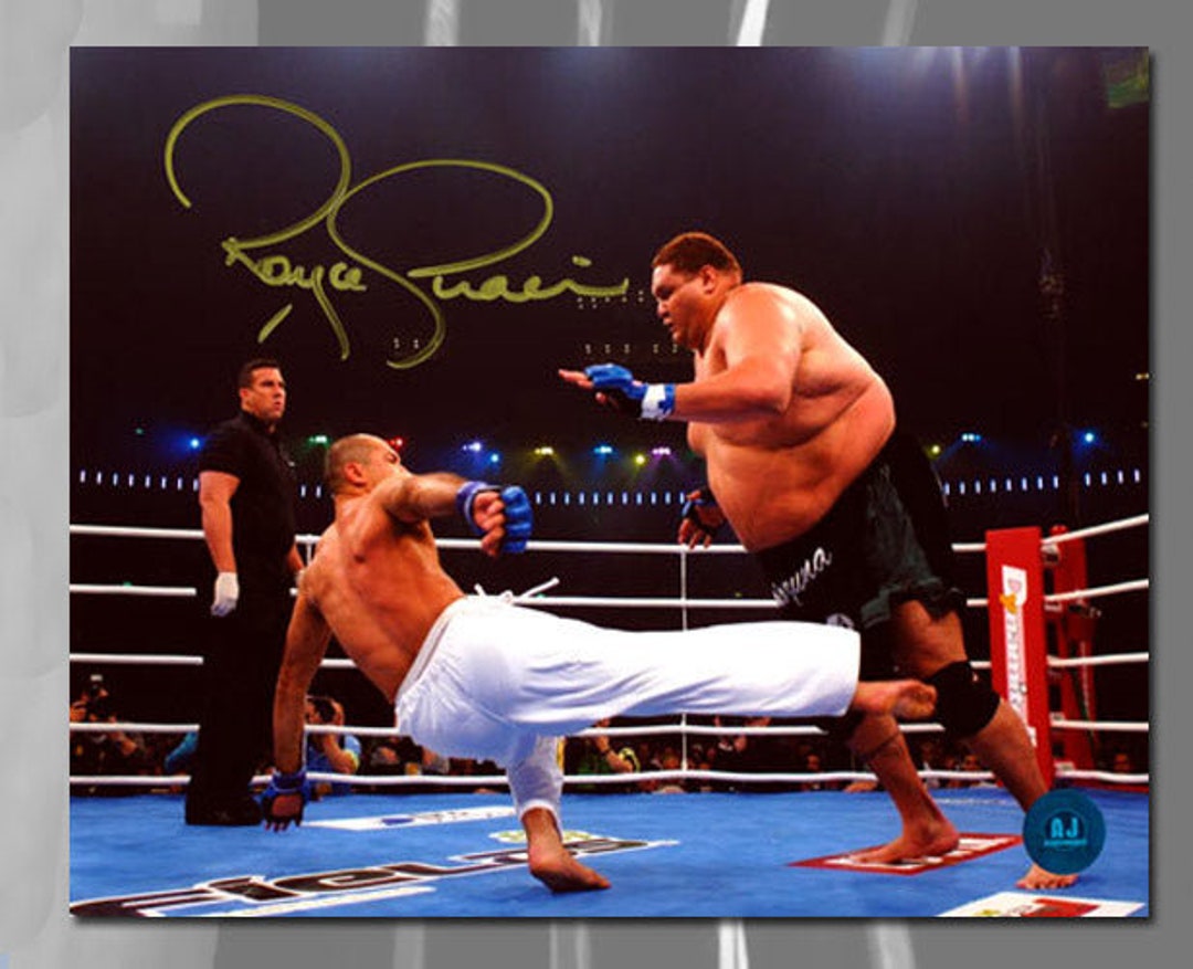 Royce Gracie Autographed MMA Vs Akebono 8x10 Photo Etsy