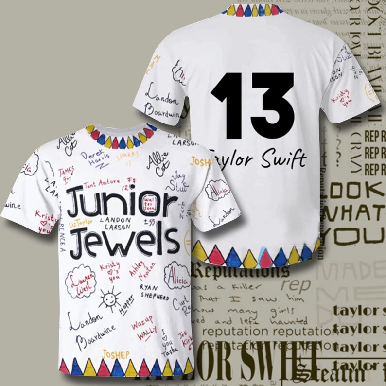 Junior Jewels Shirt Custom Name and Number Taylor Swift Etsy Australia