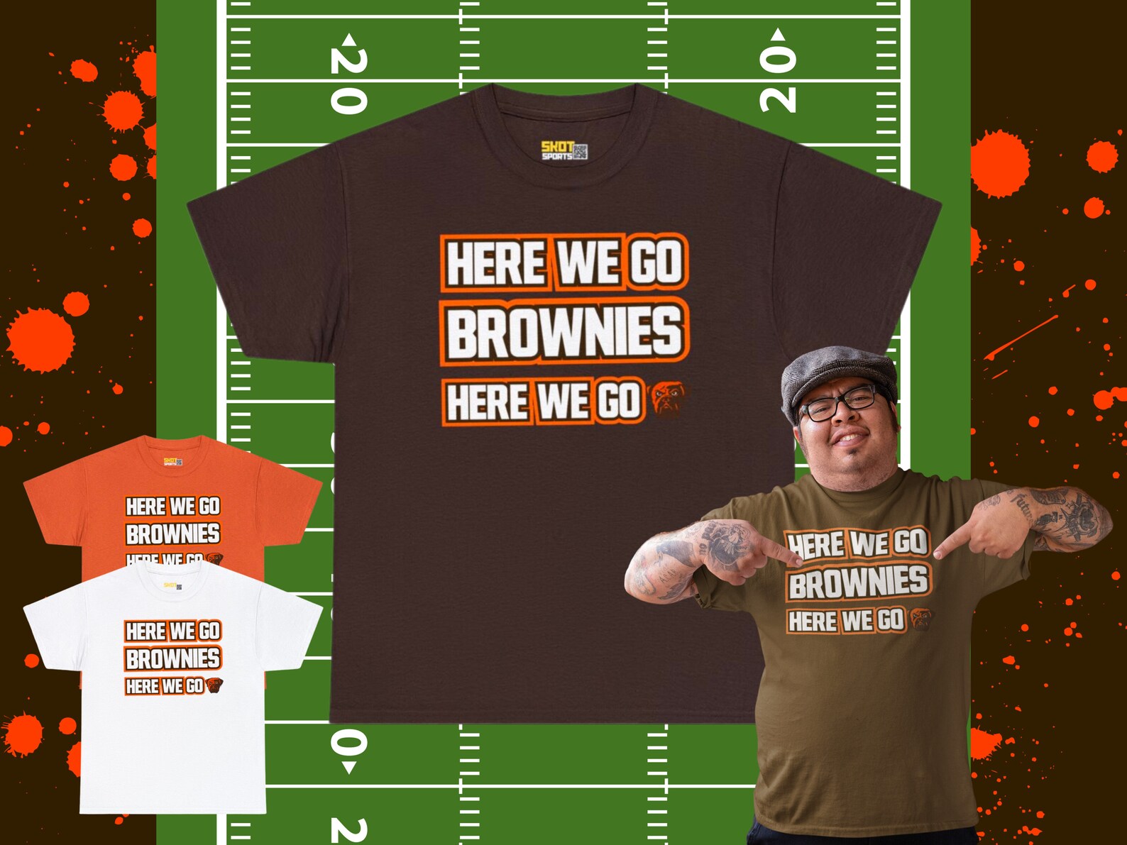 Camiseta del equipo de fútbol de los Cleveland Browns Camiseta de los