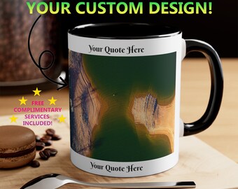 Personalized Coffee Mug, Custom Photo, Office & Home Decor, Family, Friends, Anniversary Gift, Colorado Reservoir Shorelines