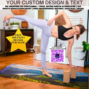 CUSTOM PHOTO yoga mat, Personalized Yoga Mat, Customized Yoga Mats, Aerial yoga gift,Custom printed yoga mats,Sublimation yoga mat,Vegan mat