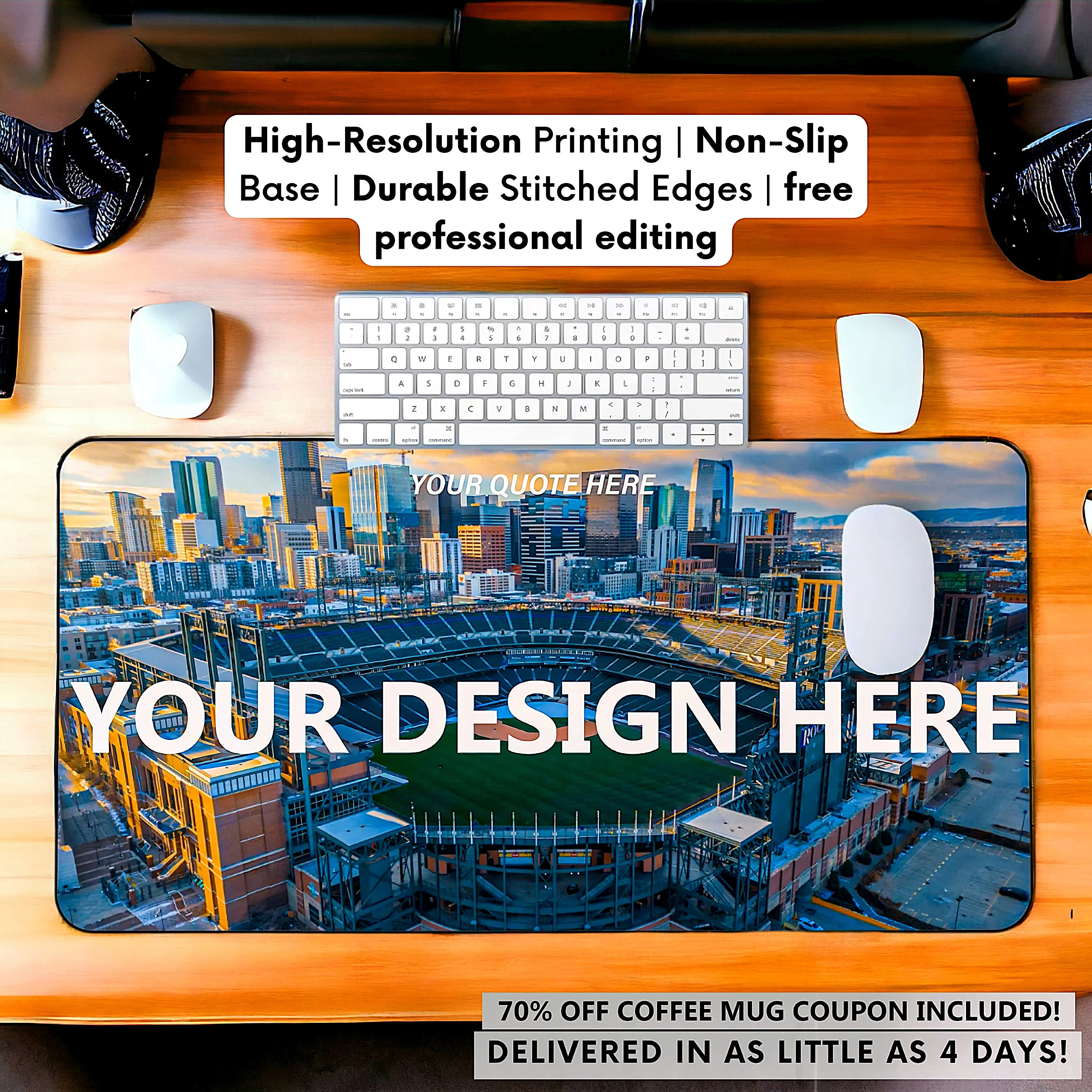 Personalized Desk Mat, Custom Desk Mat Custom Mousepad,custom Keyboard ...