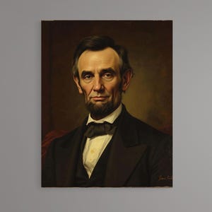 Abraham Lincoln, arte de pared imprimible, descarga digital, Abraham Lincoln - Preservando la Unión - También se ve muy bien en lienzo.