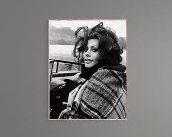 Sophia Loren en el sur de Gales, descarga digital, arte mural imprimible