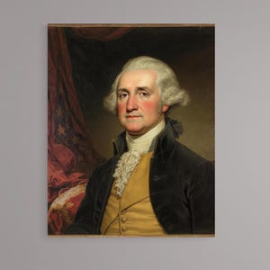 George Washington, PRINTABLE wall art , digital download, George Washington  - Looks great on Canvas as well
