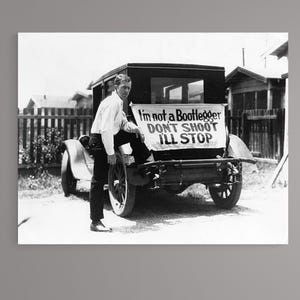 Prohibition Era Digital download, Printable wall art