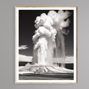 Old Faithful, Yellowstone download, Old Faithful photography, Digital Download