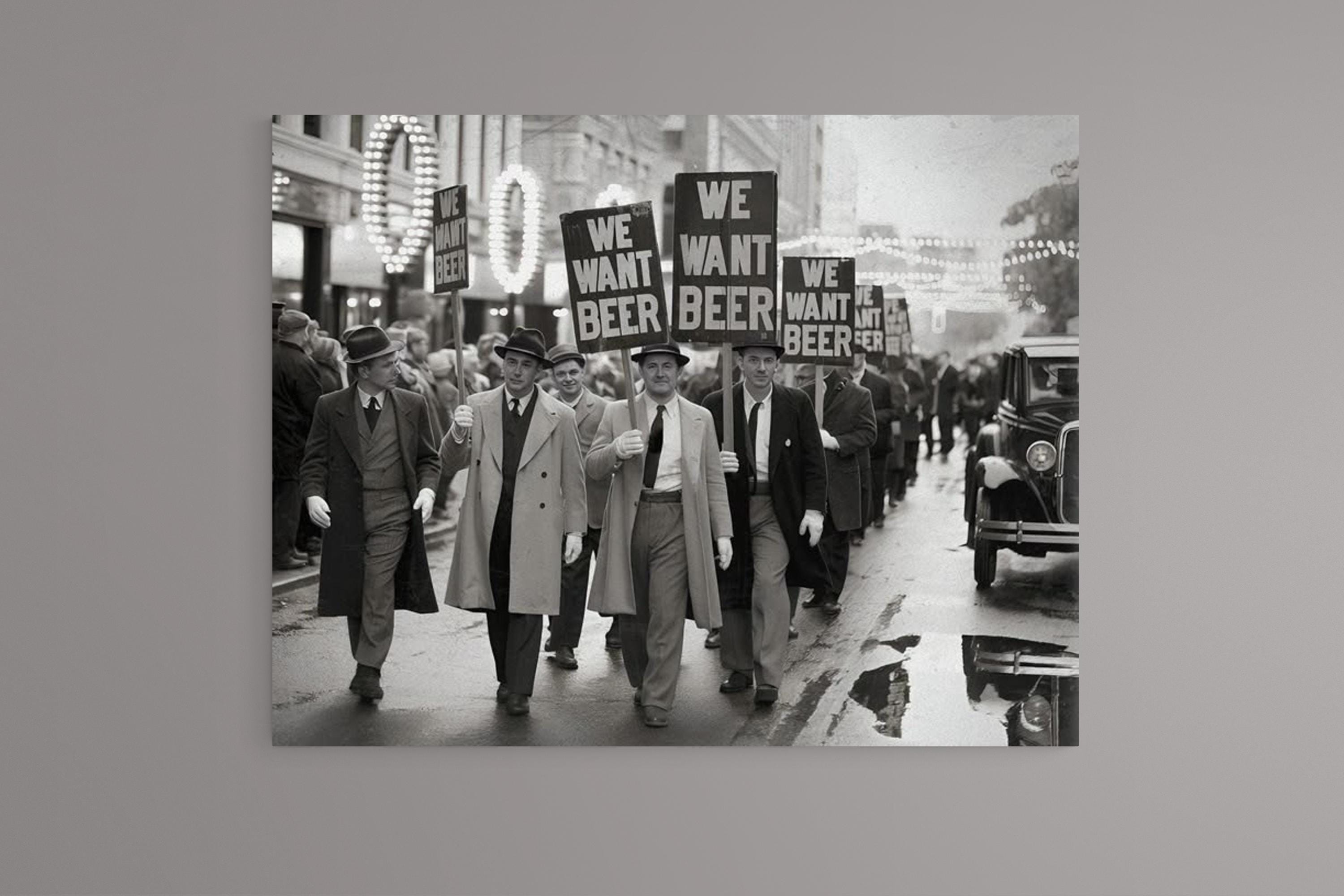 Prohibition Era Download - 1920's - Protesting the Prohibition - Etsy