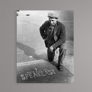 1920s Prohibition Photo Print: Black & White Bootlegging Era (Digital Download)