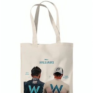 Alex Albon & Logan Sargeant - Williams Tote Bag | Formula 1 | F1 | Tote Bag