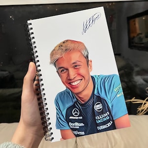 Alex Albon Notebook - Williams Spiral Notebook | Formula 1 | F1 | Gift | Notebook