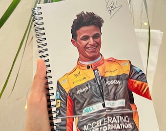 Lando Norris Notebook - Mclaren Spiral Notebook | Formula 1