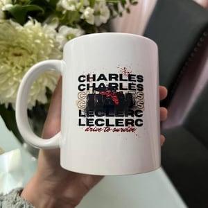 Charles Leclerc Ferrari Mug - Formula 1 | F1 | Lewis Hamilton | Gift | Mug | Birthday