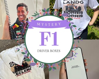 Caja de piloto misterioso de F1: regalo de Fórmula 1, Ferrari, McLaren, Red Bull y Mercedes para Navidad y cumpleaños.