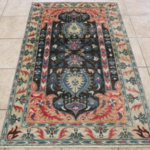 3x5 Ft Hand Knotted Serapi Rug - Afghan Oriental Rug