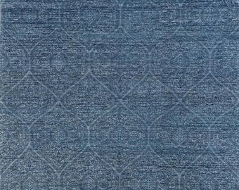 6x9 Ft Blue Gabbeh Rug - Ghazni Wool Afghan Rug