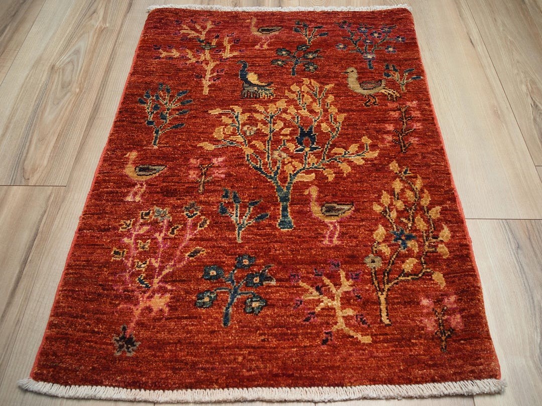 Small Serapi Rug 2x3 Ft Red Serapi Rug - Traditional Hand Knotted Rug - Accent Rug ...
