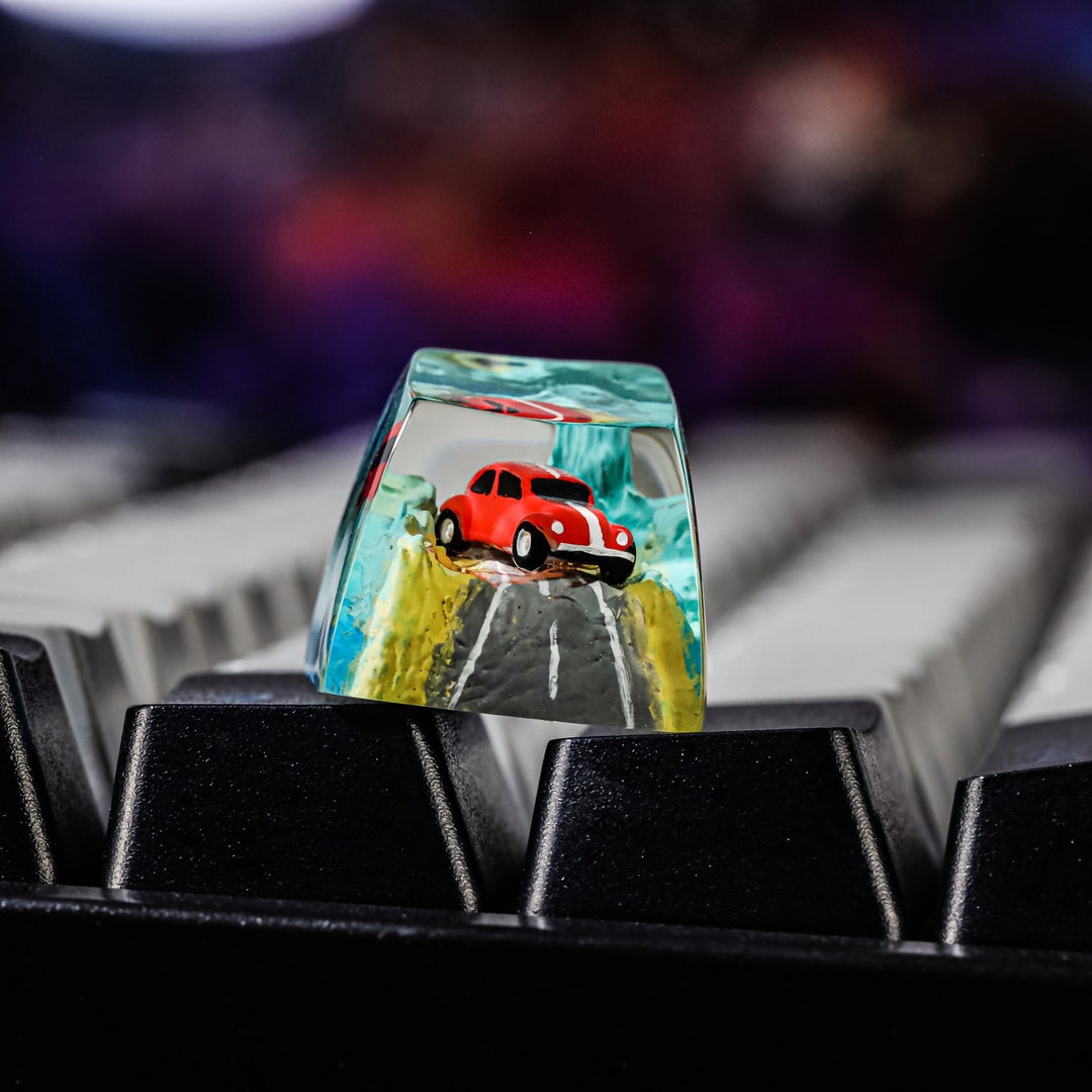 Car Keycap Artisan Keycap Keycap Gifts Keycaps Resin Etsy