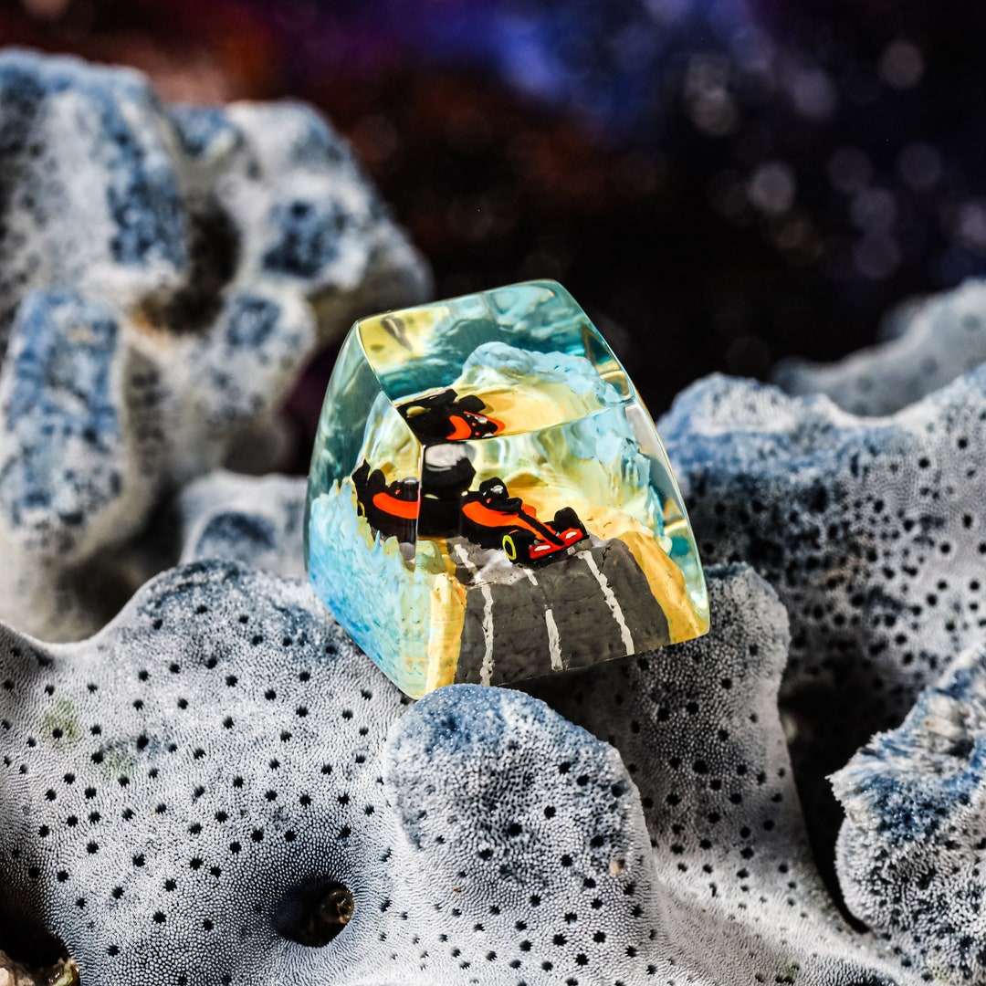 F1 Car Keycap. Artisan Keycap Keycap Gifts Keycaps Resin Etsy