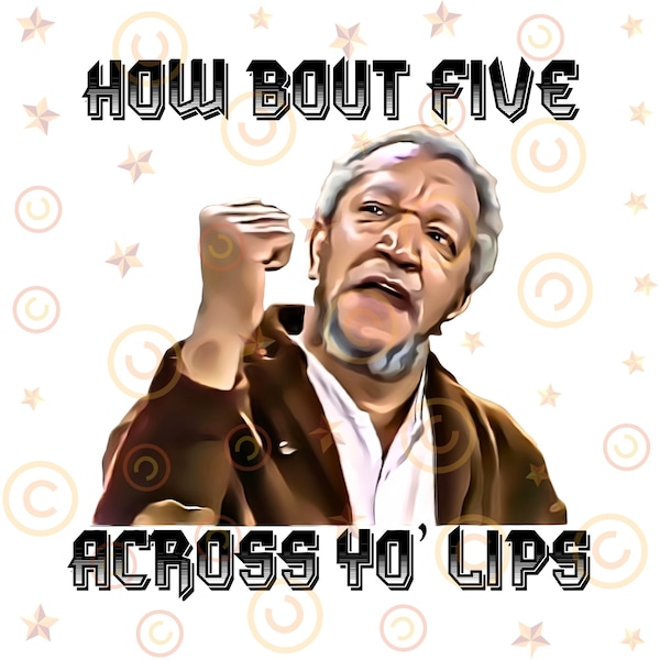 Fred Sanford Svg Png, Sanford and Son png, Good Times Svg Png, Vintage Movie Png, Silhouette, Sublimation Png, Cricut Clipart