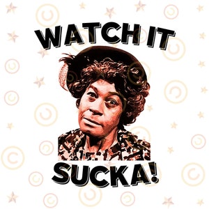 Aunt Esther Cut Files, Fred Sanford Svg Png, Sanford and Son png, Good Times Svg Png, Vintage, Silhouette, Sublimation Png, Cricut Clipart