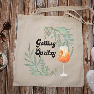 Bolsa de lona de algodón con diseño de cócteles italianos Spritz
