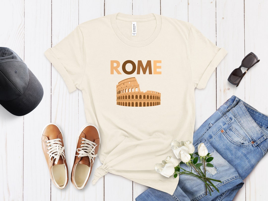 Rome Italy T-shirt Bellacanvas Showcase Italian Flair With Colosseum ...